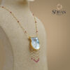 Bahraini Aquamarine Breeze Necklace - Side View