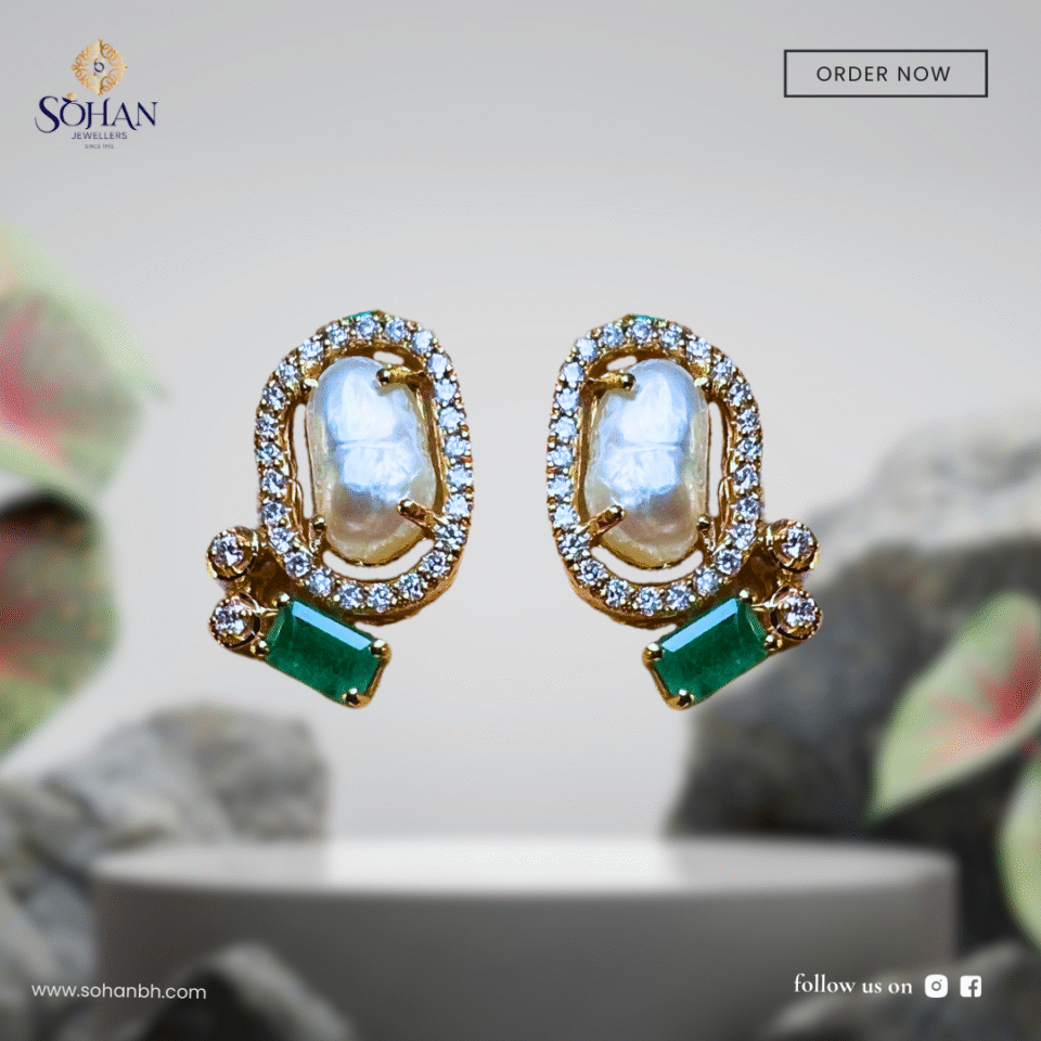 Bahraini Celestial Pearl Earring