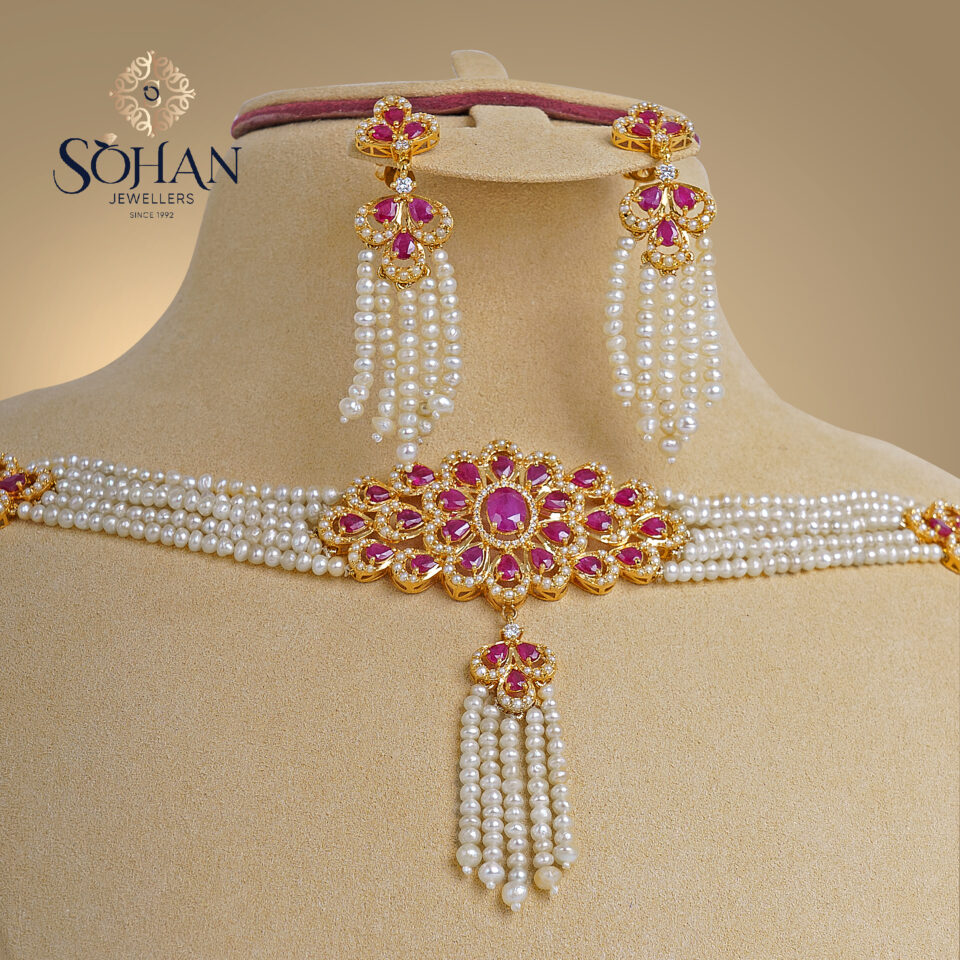 Bahraini Enchanted Ruby Jewelry Set