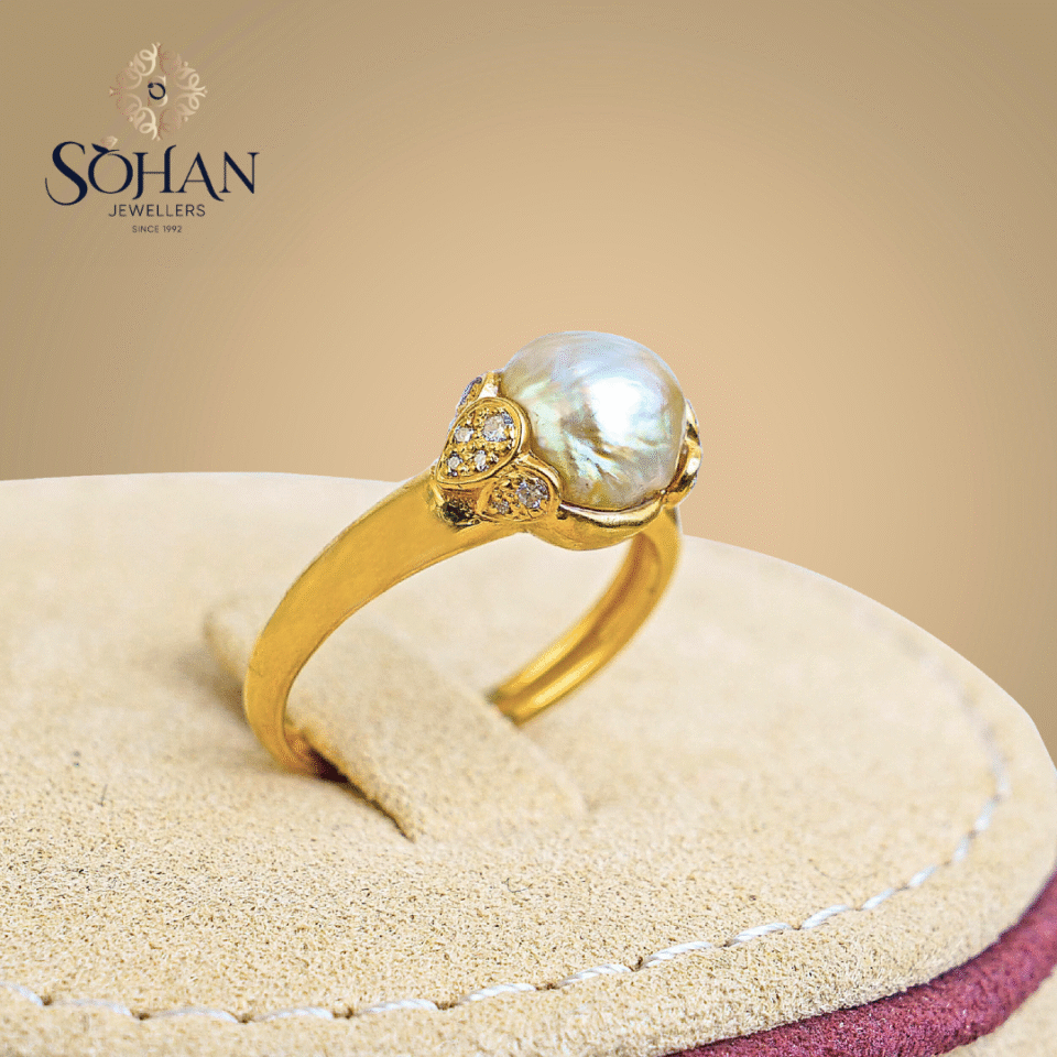 Bahraini Pearl Serenity Ring