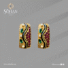 Bahraini Ruby Mirage Earring