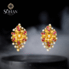 Bahraini Sapphire Blossom Earring