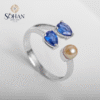 Bahraini Cerulean Duo Ring