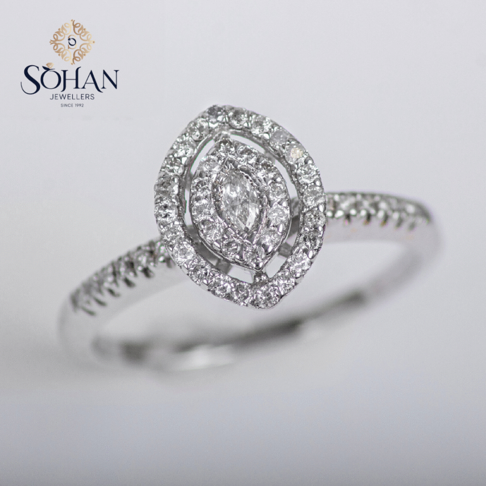 Bahraini Desert Marquise Ring