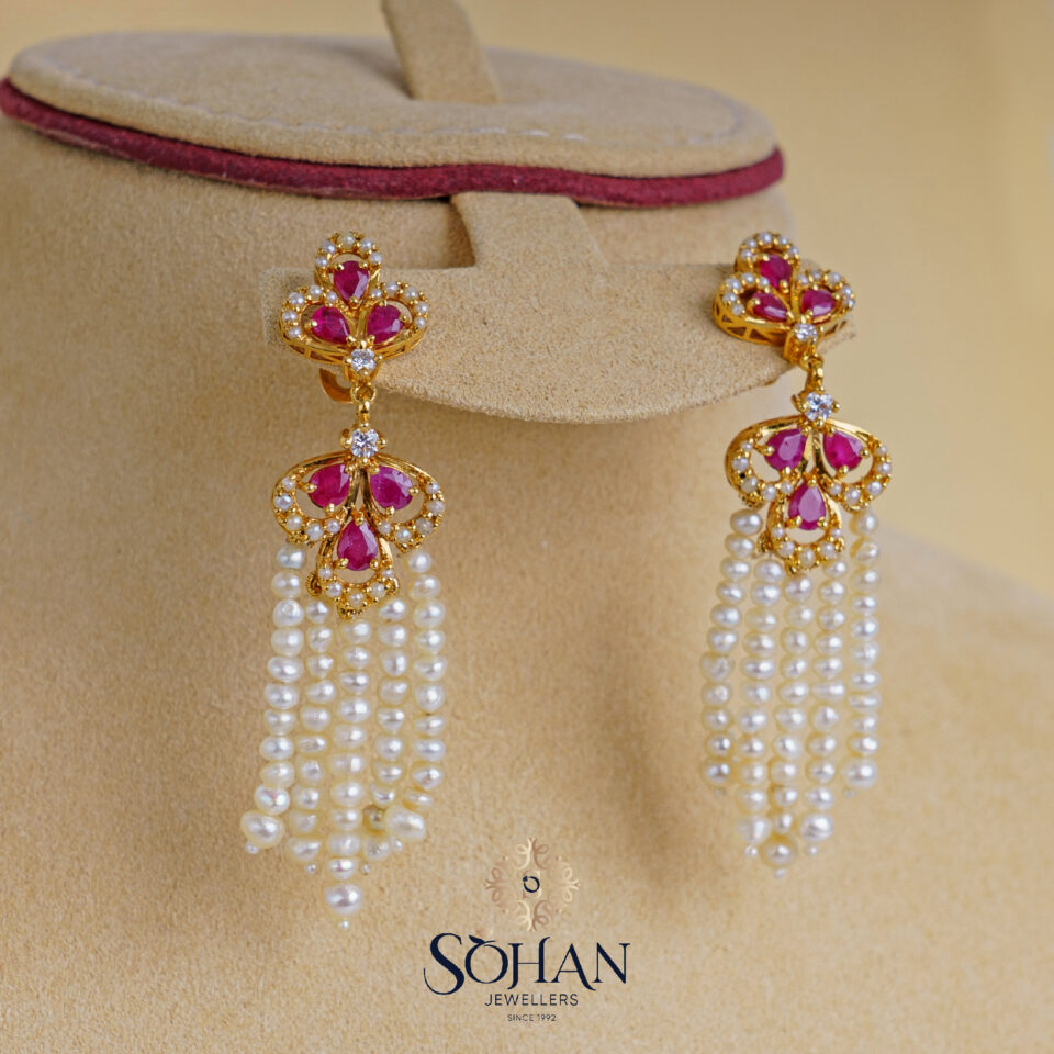 Bahraini Enchanted Ruby Earrings