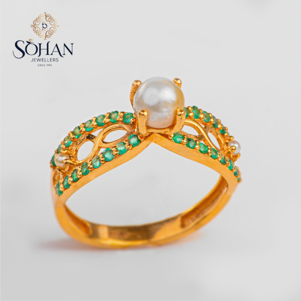 Bahraini Pearl Caravan Ring