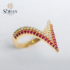 Bahraini Scarlet Flame Ring 2