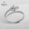 Bahraini Silver Petal Ring 2