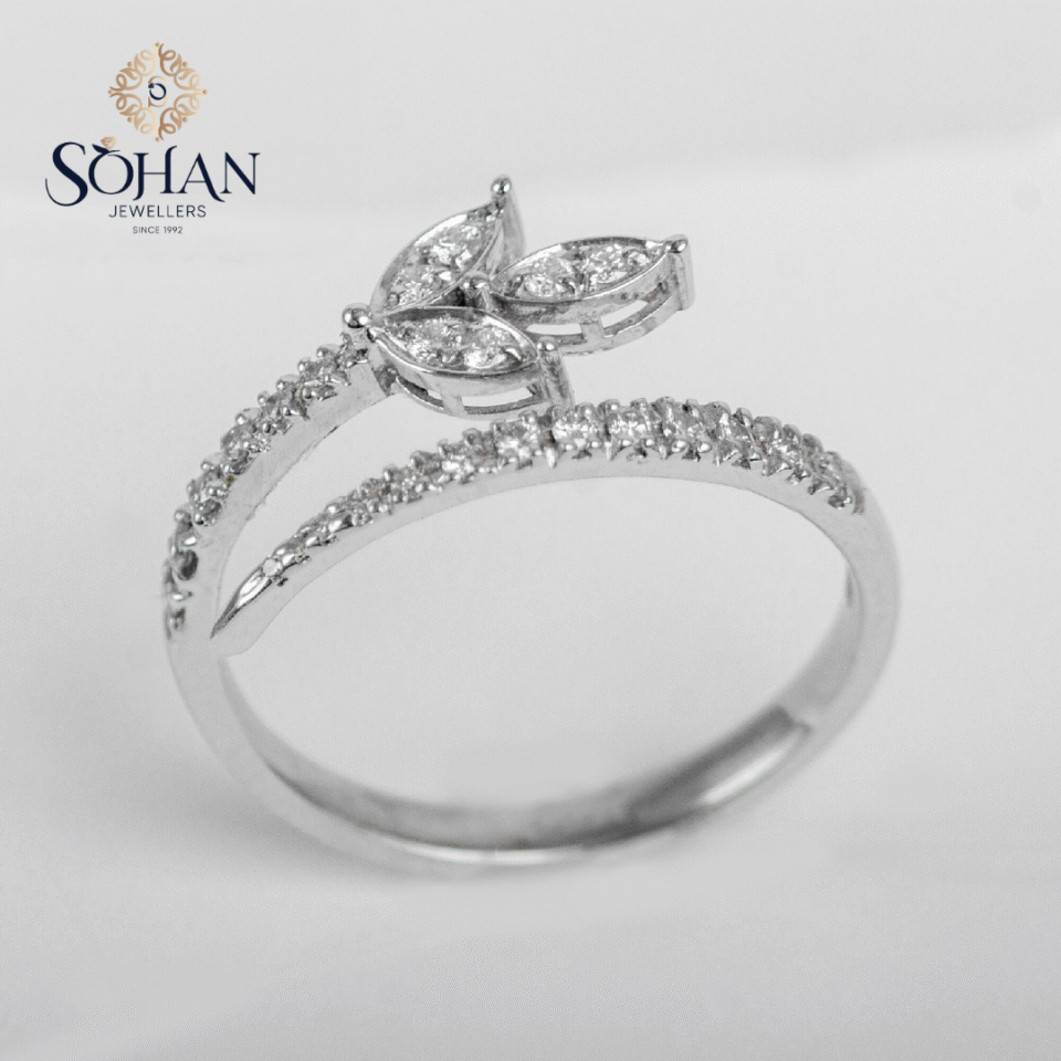 Bahraini Silver Petal Ring 2